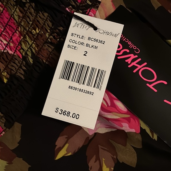 Vintage Betsey Johnson Sweetheart Floral Dress - Picture 4 of 9